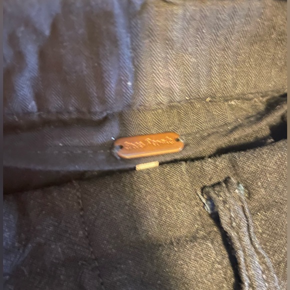 Free People Linen Blend Black Pants Size 4 - Picture 6 of 6